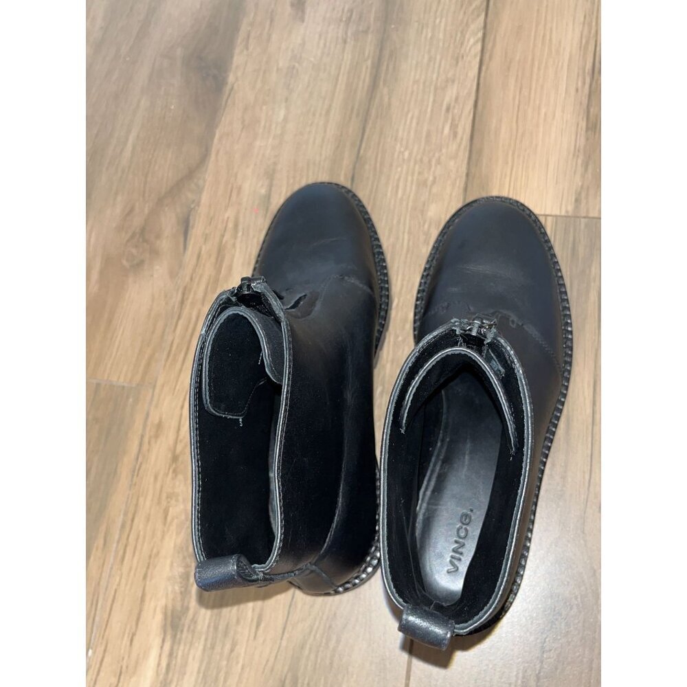 NEW!! Vince Cabria Water Resistant Front Zip Boot in Black Women's Size 7.5 - Picture 12 of 14